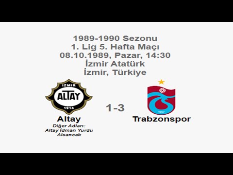 Altay 1-3 Trabzonspor [HD] 08.10.1989 - 1989-1990 1st League Matchday 5 + Post-Match Comments
