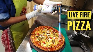 Customized Pizza making : Your Choice of Sauce, Cheese and Toppings  || Red Flames Pizzeria, Surat