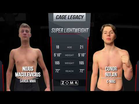 Conor Nolan (C-Mac) V Nojus Maculevicius (Sanda MMA) - Cage Legacy 13