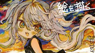 【活動再開目指して】絵を描くよ！！元気に深夜お絵描き。ベンチマークテスト配信 第59回【#鴨見カモミ／CAMOMI Camomi】