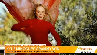 Kylie Minogue wins second Grammy (Sunrise 2024)