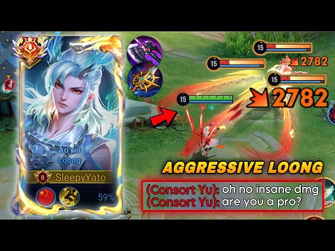CHINA LOONG AGGRESSIVE GAMEPLAY USING ONE SHOT BURST DAMAGE BUILD IN RANK! | LOONG BUILD & ARCANA