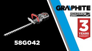 Graphite nožnice na živý plot 58G042, 36V, 20
