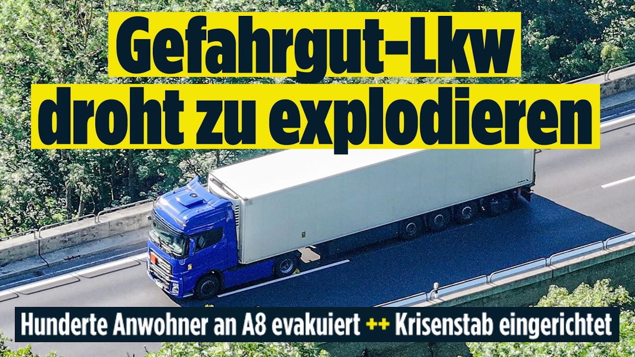 GÖPPINGEN: Explosionsgefahr auf der A8! Hunderte Menschen werden evakuiert!