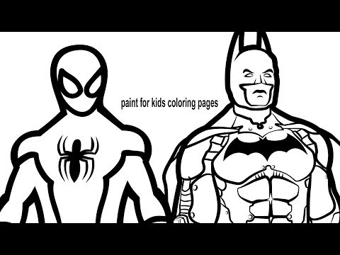 Spiderman vs Batman Coloring Pages Kids Fun Art Coloring Book Activities Video For Kids