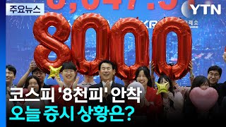 코스피 '8천피' 안착...오늘 증시 상황은? / YTN