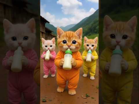 Funny Cat Cartoon Shorts | Cute Dancing Kitten for Kids #cat #catvideos #dudidudidam #cartoon
