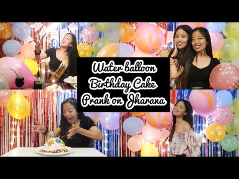Water Balloon Birthday Cake Prank On Jharana | Birthday + 60K Celebrations | Srijana Shrees Magar