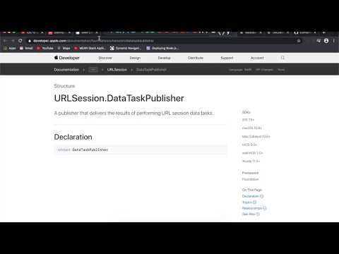 Learning and using Combine framework - iOS app with SwiftUI