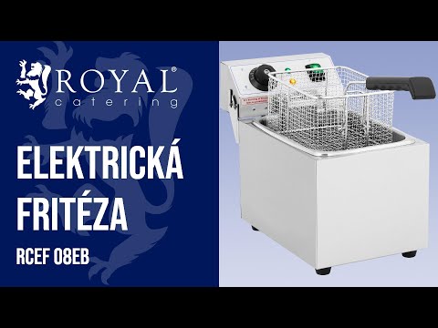 video - Elektrická fritéza - 8 litrů - 230 V