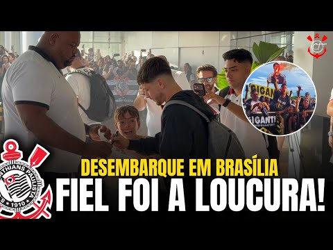 LOUCURA TOTAL! CONFIRA A CHEGADA DA DELEGAÇÃO DO CORINTHIANS EM BRASÍLIA PRA FINAL DA SUPERCOPA