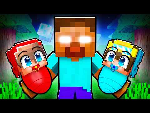I Got Adopted By HEROBRINE in Minecraft…