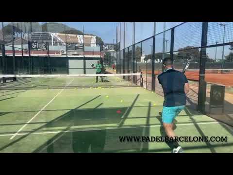 Cédric en stage de Padel à Barcelone