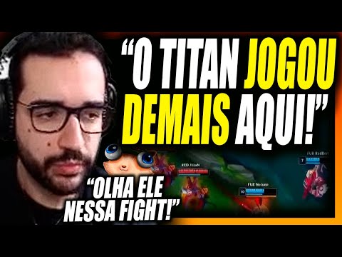 TAKESHI REAGINDO A "SEJUANI TOP DO FNB E TITAN HUMILHANDO - CBLOL DA ZUEIRA" - BRONZIOCRE
