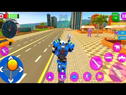 Elephant Robot Transformation Battle – Mega Robot Spider Car Transform Game 2021 - Android Gameplay