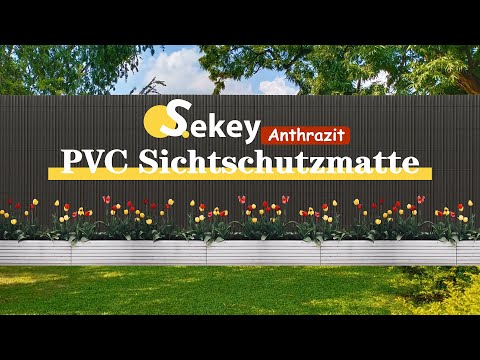 Sekey PVC Sichtschutzmatte befestigen
