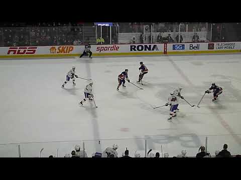 Kevin Roy of the Laval Rocket scores vs. the Bridgeport Islanders 11/12/21