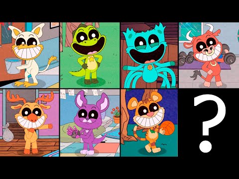 ALL REJECTED SMILING CRITTERS CARDBOARDS ANIMATION [ NEW SECRET CARDBOARD ] watch until the end!!