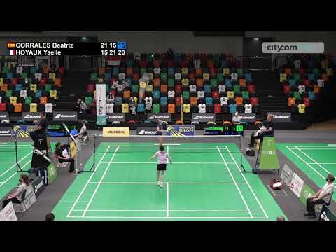 Match point - Beatriz Corrales vs Yaelle Hoyaux - SF, WS, Austrian Open 2021