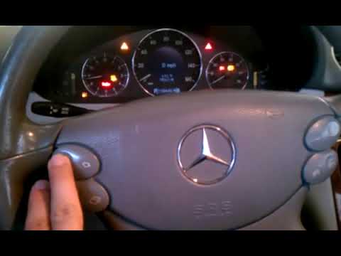 How to check the oil level in a Mercedes Benz CLK320 CLK500 E320 E500