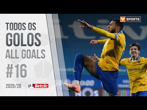 Todos os Golos da 16ª Jornada (Liga 25/26)