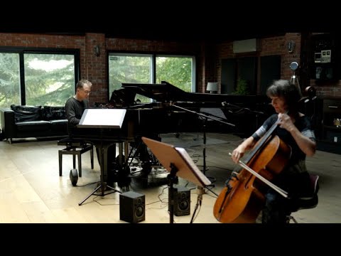 We Danced for Seven.  Gavin Greenaway and Caroline Dale in rehearsal