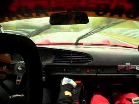Nürburgring Nordschleife im Porsche 968 cs bei Regen