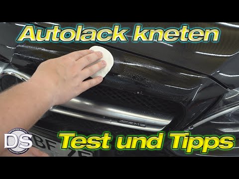 Autolack kneten als Vorbereitung vor dem Polieren - Insektenreste entfernen leicht gemacht!