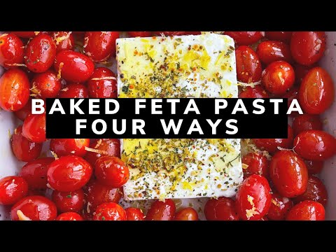 VIRAL BAKED FETA PASTA RECIPE FOUR WAYS | COMPILATION VIDEO EVERYTHING DELISH