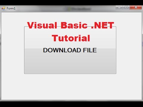 Visual Basic NET Tutorial 37 How to Download a File in VB NET