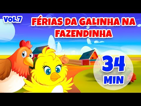 Galinha na Fazendinha Vol. 7 - Giramille 34 min | Desenho Animado Musical