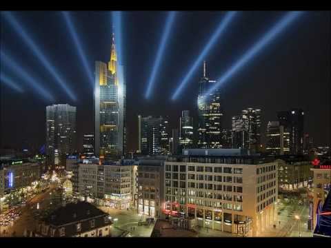 The Frankfurt Skyline of the Rising Sun