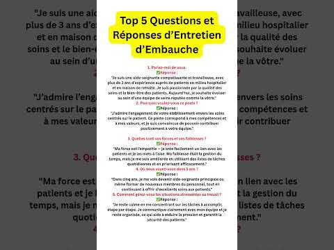 Entretien d’Embauche : Top 5 Questions et Réponses à Connaître