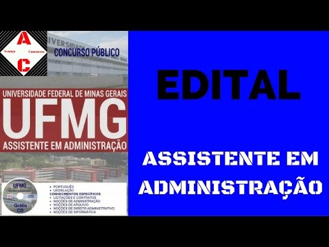 Edital Concurso UFMG-2016 - Assistente em Administração