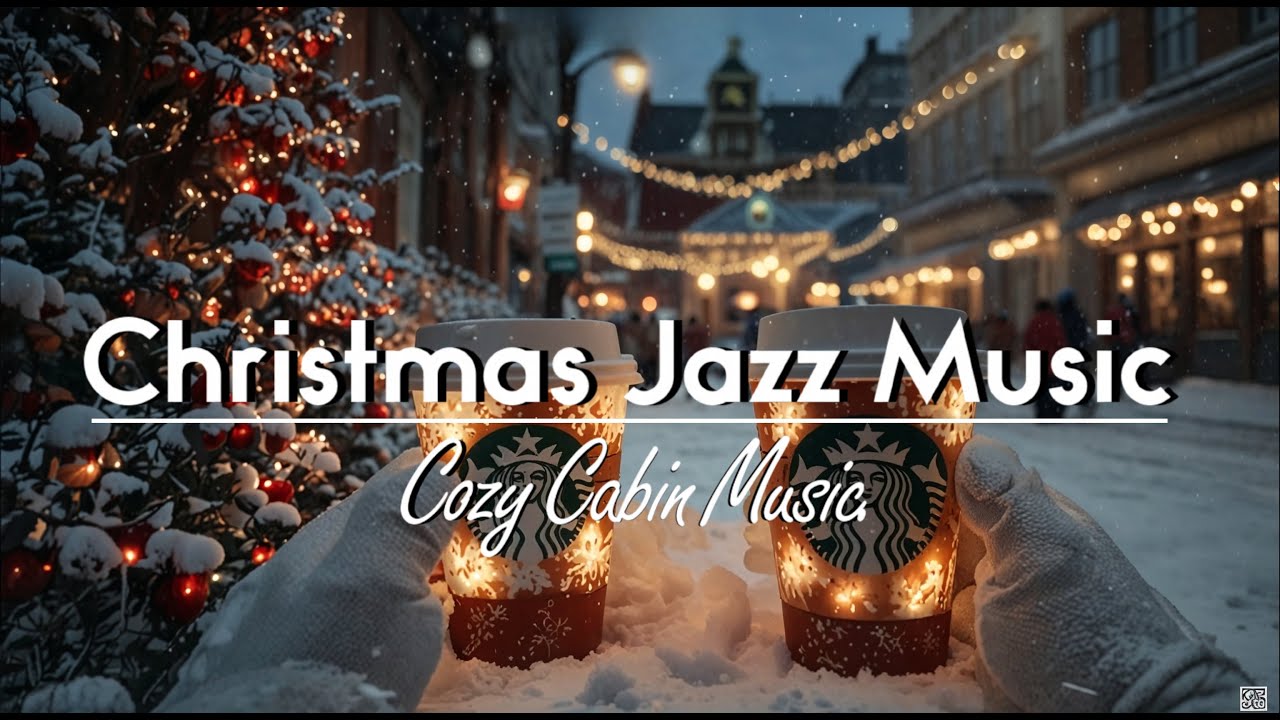 🎄 Cozy Christmas Jazz - Relaxing Holiday Music 🎶 Fireplace & Coffee Vibes | Cozy Cabin Live