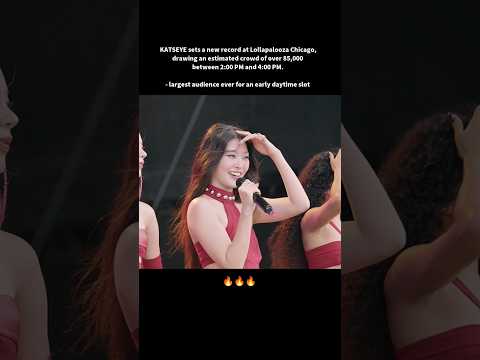 Katseye Sets a New Record at Lollapalooza, Chicago🤯🔥 #shorts