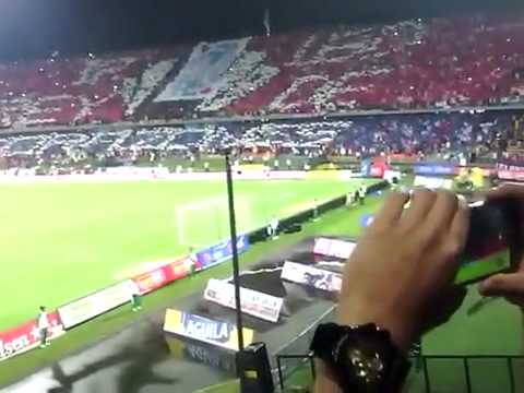 "Independiente Medellin Rey de Corazones" Barra: Rexixtenxia Norte &bull; Club: Independiente Medellín