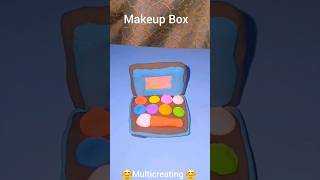 DIY miniature makeup box with clay 💕 #shorts #trending #art#makeup#yt#viralvideo #@multicreating