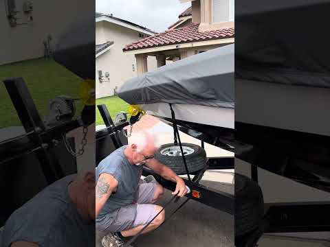Adding tie down straps to carver boat cover