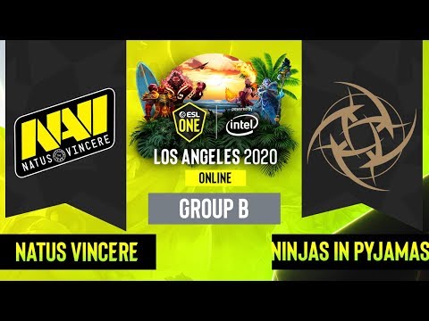 Dota2 - Ninjas in Pyjamas vs. Natus Vincere - Game 1 - Group B - EU/CIS - ESL One Los Angeles