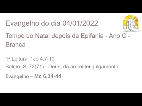 Evangelho do dia - 03/01/2022