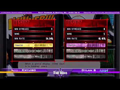 Salty Runback 4 MvC3 Singles Top 8 - Kwyjibo vs Dylan S - LQF1