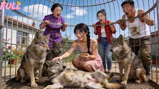 Pais adotivos cruéis a trancaram com lobos famintos—ela os dominou num instante! Reviravolta!