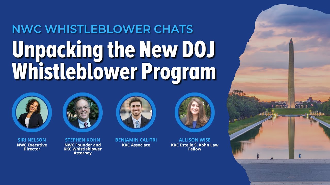 Whistleblower Chat: Unpacking the New DOJ Whistleblower Program