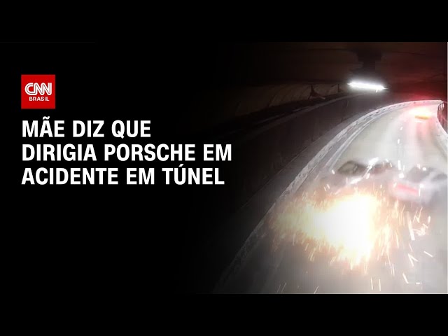 Mãe diz que dirigia Porsche em acidente em túnel; polícia apura | CNN NOVO DIA