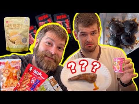 TESTUJEMY NAJDZIWNIEJSZE CHIŃSKIE PRZEKĄSKI (ft.@patecwariatec1)