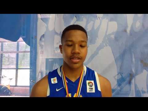 Nordic Championship winners: MU16 Sweden. Melwin Pantzar after the last game of the Championship