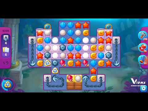 Fishdom. 9209 super hard level no boosters and diamonds. 17 moves