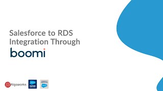 Salesforce To RDS Integration Through Dell Boomi | Salesforce Tutorial