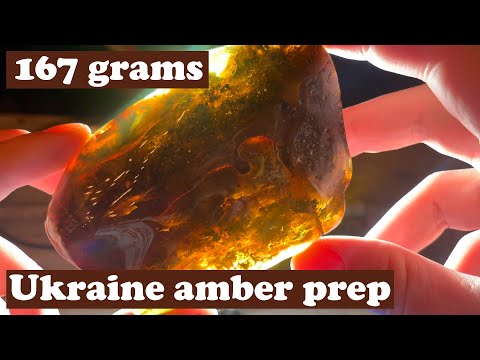Biggest piece of amber i've prepped yet!